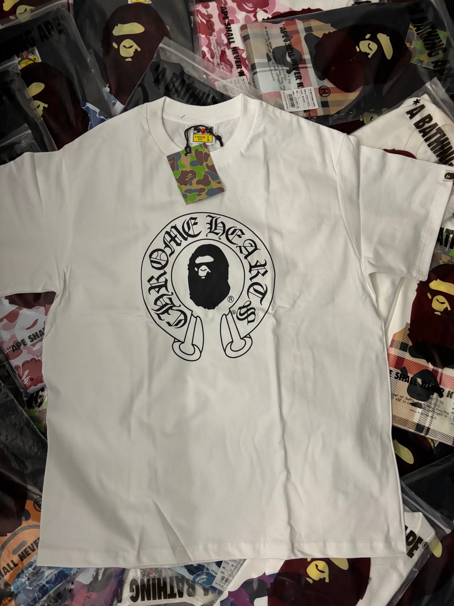 BAPE X CHROME WHITE